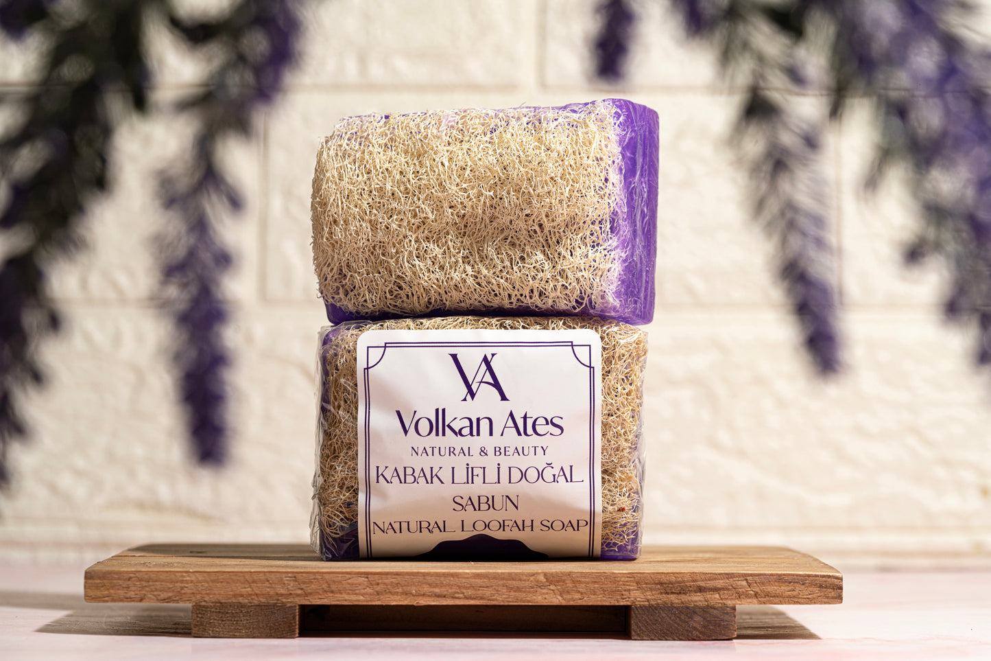 NATURAL LAVENDER LOOFAH SOAP 130 GRAM